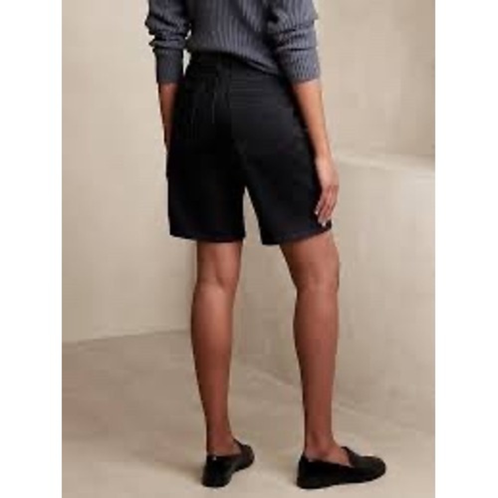 Banana Republic | Bermuda Denim Short 28/6 Black High Rise Stretch Summer Fall - Picture 3 of 11